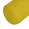 vidaXL Bolster Pillows 2 pcs Yellow Ø 15 x 40 cm Corduroy Fabric