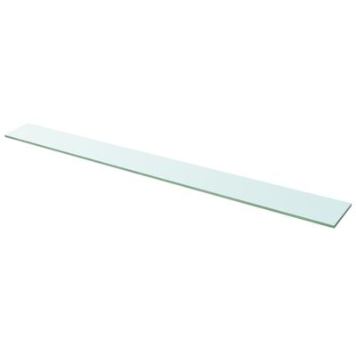 vidaXL Shelves 2 pcs Panel Glass Clear 110x12 cm