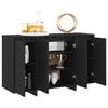 vidaXL Sideboard Black 120x41x75 cm Engineered Wood
