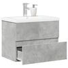 vidaXL 2 Piece Bathroom Furniture Set Concrete Grey Engineered Wood