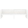 vidaXL Day Bed without Mattress White Solid Wood Pine 90x200cm