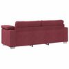 vidaXL Sofa Wine Red 219 x 77 x 82 cm Fabric