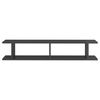 vidaXL Wall Shelf 2pcs High Gloss Grey 105x18x20cm Engineered Wood