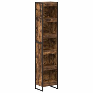 vidaXL Book Cabinet 40 x 30 x 189.5 cm Engineered Wood Smoke Oak