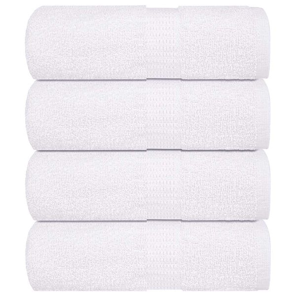vidaXL Wash Towels "FROGN" 4 pcs White 30x30 cm 360 gsm