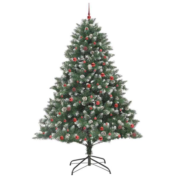 vidaXL Artificial Christmas Tree with 300 LEDs with Stand Green 240 cm