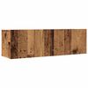 vidaXL TV Cabinets Wall-mounted 2 pcs Old Wood 100x30x30 cm