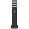 vidaXL Outdoor Floor Lamp with Sensor Black 50 cm Aluminium