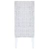 vidaXL Dining Chairs 4 pcs White Kubu Rattan and Mango Wood