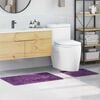 vidaXL Anti-slip Bath Mat Set 2 pcs Purple PP