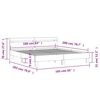 vidaXL Bed Frame without Mattress White 160x200 cm
