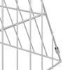 vidaXL Chicken Cage Silver 430 x 55 x 55 cm Galvanised Steel