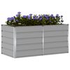 vidaXL Planter Light Grey 160 x 80 x 75 cm Steel