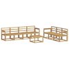 vidaXL Outdoor Sofa Set 8 pcs White 59 x 59 x 37 cm Solid Acacia Wood
