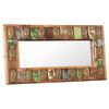 vidaXL Mirror with Buddha Cladding 110x50 cm Solid Reclaimed Wood