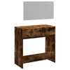 vidaXL Dressing Table with Mirror Smoked Oak 80x39x80 cm