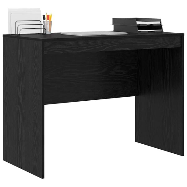 vidaXL Desk Black Oak 100 x 50 x 76 cm