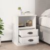 vidaXL Bedside Cabinet White 43x36x60 cm