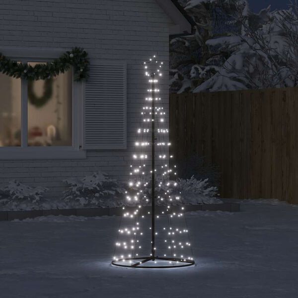 vidaXL LED Christmas Tree 200 LEDs Cold White 180 cm