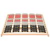 vidaXL Bed Frame without Mattress with 12 Slats & Supports 100x200cm