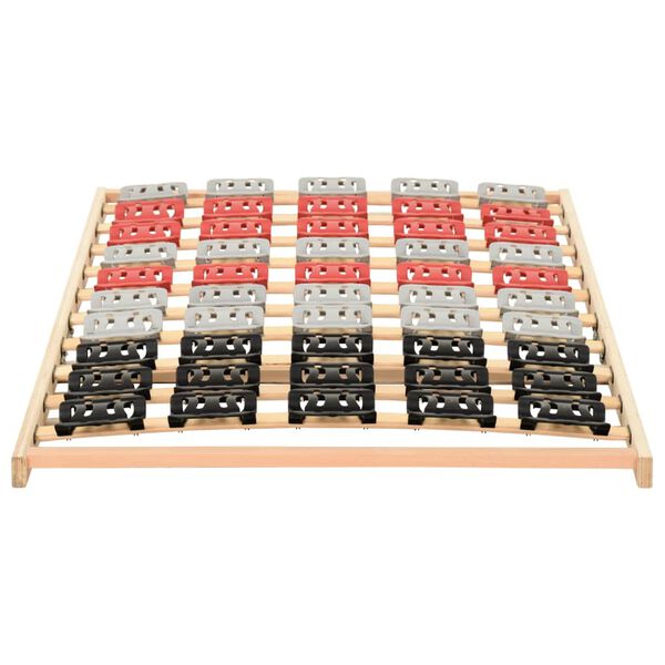 vidaXL Bed Frame without Mattress with 12 Slats & Supports 100x200cm