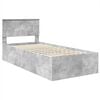 vidaXL Bed Frame Concrete Grey 75 x 190 cm Engineered Wood