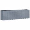 vidaXL Wheelie Bin Storage for 6 Bins Light Grey 408 x 77.5 x 121.5 cm