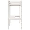 vidaXL Loft Bed Frame White 90 x 200 cm Solid Pine Wood