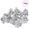 vidaXL Pronged T-nut 7200 pcs Silver M6 mm Steel