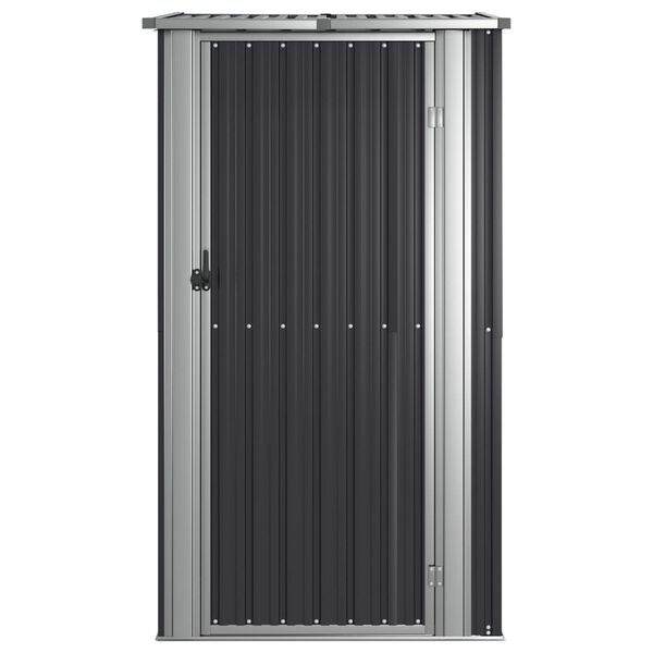 vidaXL Garden Shed Anthracite 118.5x97x209.5 cm Galvanised Steel