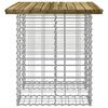 vidaXL Garden Table Gabion Design 100x70x72 cm Impregnated Wood Pine