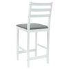 vidaXL Dining Chairs 2 pcs White 40 x 47.5 x 99.5 cm Solid Rubber Wood