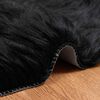 vidaXL Faux Sheepskin Rug Tafalla Black 60 x 90 cm Polyester