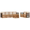 vidaXL Outdoor Sofa Set 7 pcs Natural Solid Acacia Wood