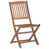 vidaXL Folding Outdoor Chairs 8 pcs Solid Acacia Wood