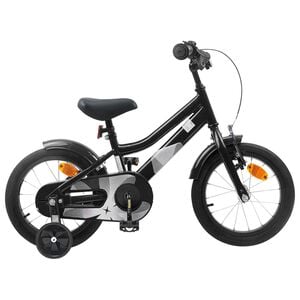 vidaXL Kids Bike 14 Inches for 3-5 Years Old Black