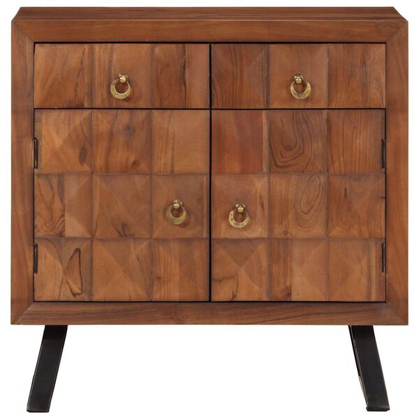 vidaXL Drawer Cabinet Honey Brown 70x35x70 cm Solid Wood Acacia