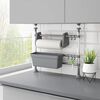 vidaXL Adjustable Kitchen Organiser Aluminium
