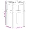 vidaXL Garden Planter Nature 40 x 40 x 70 cm Solid Pine Wood