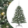 vidaXL Artificial Christmas Tree with 150 LEDs Green 85 x 85 x 120 cm