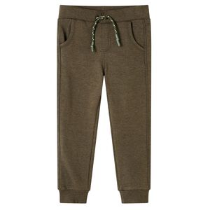 vidaXL Kids' Sweatpants Khaki Melange 92