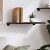 vidaXL Wall Shelf Dark Brown 60x40x2 cm Treated Solid Wood Oak