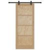 vidaXL Sliding Door Set Other ORKDAL Natural and black 86 x 211 cm