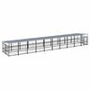 vidaXL Outdoor Dog Kennel with Roof Steel 18,77 m&sup2;