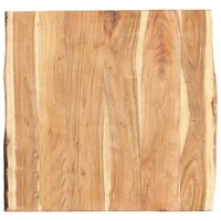 vidaXL Table Top Solid Acacia Wood 58x(50-60)x3.8 cm