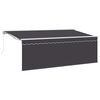 vidaXL Retractable Awning Cream 350 x 200 cm Polyester and Aluminium