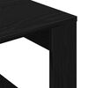 vidaXL Coffee Table Black Oak 50 x 50 x 35 cm Engineered Wood