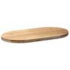 vidaXL Table Top 100x50x4 cm Solid Wood Oak Oval