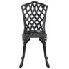 vidaXL Garden Dining Set 5 pcs Black Aluminium