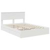 vidaXL Storage Bed with Headboard White 140 x 200 cm Engineered Wood